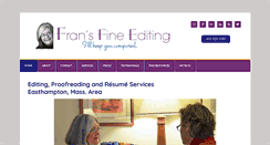 Desktop Screenshot of fransfineediting.com