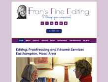 Tablet Screenshot of fransfineediting.com